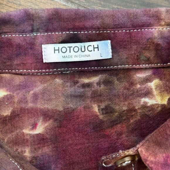 HOTOUCH COTTON BUTTON DOWN SHIRT SZ L - Picture 5 of 13